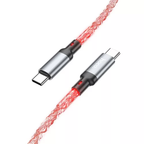 HOCO kábel Type C - Type C 3A 60W U112 1 m szürke-6931474788825 5 kép