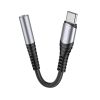 HOCO adapter AUX Jack 3,5 mm (női) to USB C (férfi) LS33 fém szürk-6931474761163 5 kép