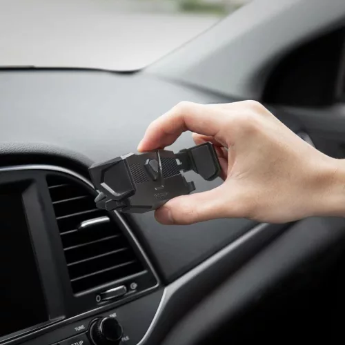 Spigen Click.R szellőzőre erősíthető autós telefontartó fekete-8809640256516 8 kép