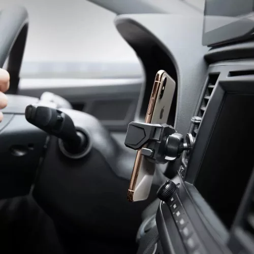 Spigen Click.R szellőzőre erősíthető autós telefontartó fekete-8809640256516 9 kép