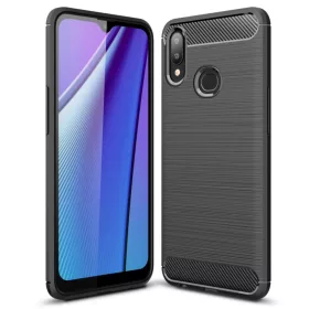 Samsung A10s szénszál mintájú TPU tok fekete-5900217321040 10 kép