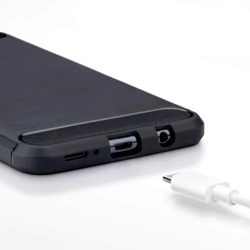 Samsung A10s szénszál mintájú TPU tok fekete-5900217321040 8 kép
