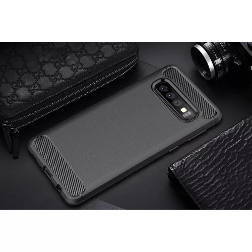 Samsung A10s szénszál mintájú TPU tok fekete-5900217321040 9 kép