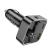 HOCO autós töltő Bravery PD30W QC3.0 + Bluetooth FM adó E81 fekete-6942007612296 4 kép