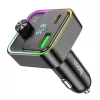 HOCO autós töltő Bravery PD30W QC3.0 + Bluetooth FM adó E81 fekete-6942007612296 6 kép