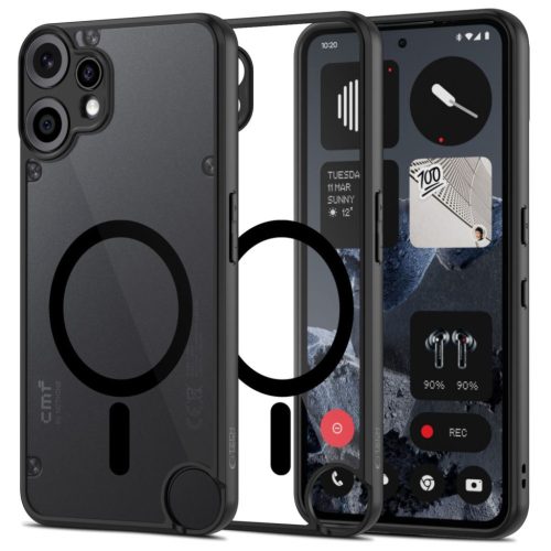 Tech-protect Magmat Magsafe Nothing Cmf Phone 2 Pro fekete/átlátszó tok