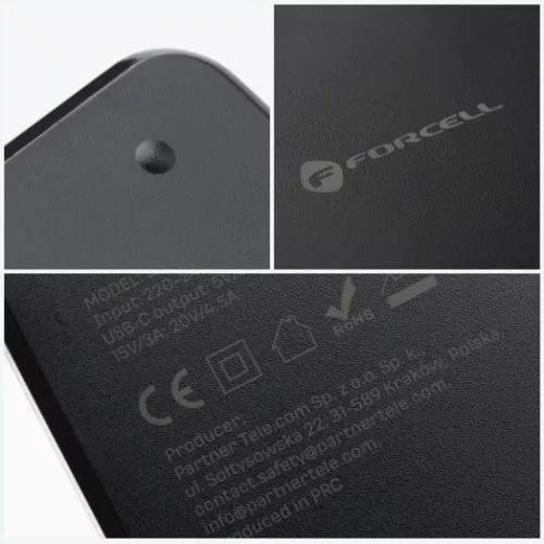 FORCELL F-ENERGY E856 univerzális laptop töltő 90W (6 adapterrel) --5903396379192 7 kép