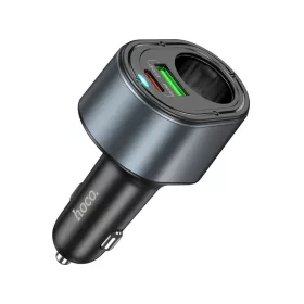 HOCO autós töltő USB A + Type C + szivargyújtó PD QC3.0 3A 35W Z5-6942007633031 1 kép