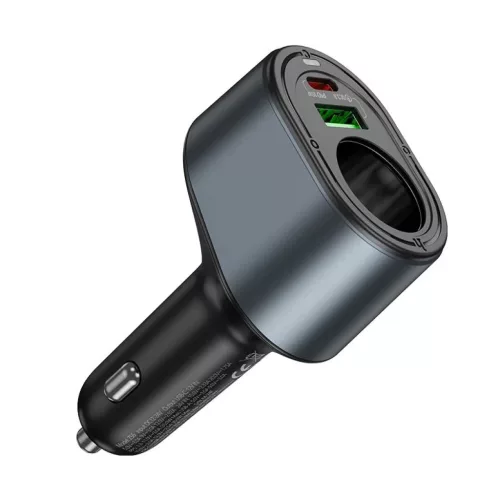 HOCO autós töltő USB A + Type C + szivargyújtó PD QC3.0 3A 35W Z5-6942007633031 6 kép
