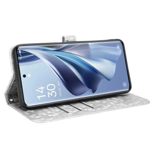  Honor 400 Lite ezüst irizáló fliptok bankkártya tartóval, csukl�- 3 kép