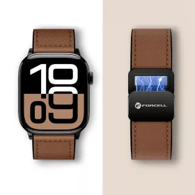 FORCELL F-DESIGN FA21 öko bőrszíj Apple Watch 38 / 40 / 41 mm barna-5903396392429 2 kép