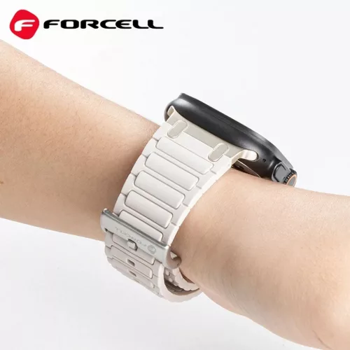 FORCELL F-DESIGN FA06 szilikonszíj Apple Watch 38 / 40 / 41 mm fekete-5903396392610 3 kép