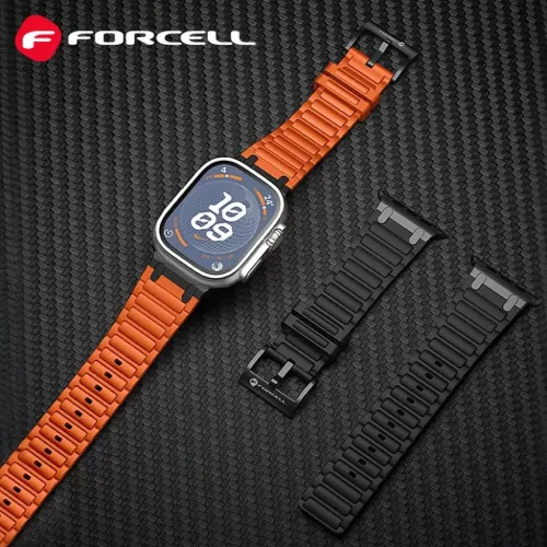 FORCELL F-DESIGN FA06 szilikonszíj Apple Watch 38 / 40 / 41 mm fekete-5903396392610 4 kép