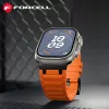 FORCELL F-DESIGN FA06 szilikonszíj Apple Watch 38 / 40 / 41 mm fekete-5903396392610 5 kép