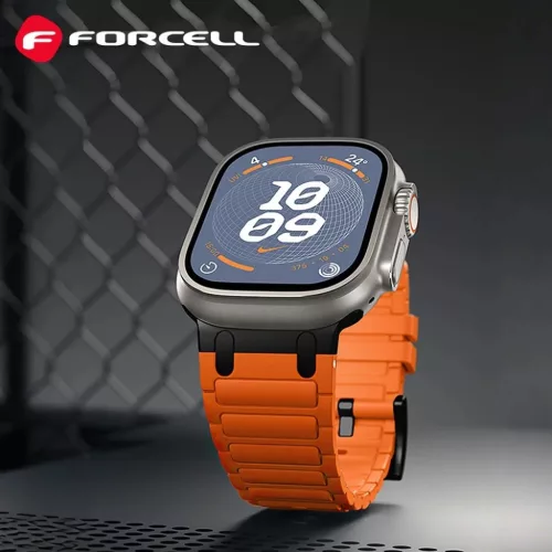 FORCELL F-DESIGN FA06 szilikonszíj Apple Watch 38 / 40 / 41 mm fekete-5903396392610 5 kép