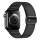 FORCELL F-DESIGN FA21 környezetbarát bőrszíj APPLE Watch 42 / 44 / 45 / 49 mm fekete
