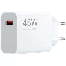 XIAOMI eredeti töltő USB A QC3.0 3A 45W MDY-17-EF fehér bulk-5903396401152 2 kép