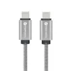 FORCELL F-ENERGY Metal C239 kábel Type C to Type C PD QC4.0 5A 100W E-mark 2 m ezüst