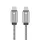 FORCELL F-ENERGY Metal C239 kábel Type C to Type C PD QC4.0 5A 100W E-mark 2 m ezüst