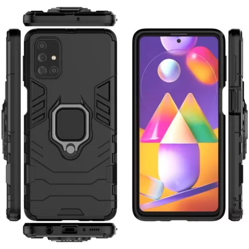 Samsung M31S fekete Armor Ring mágneses tok-9111201914582 5 kép