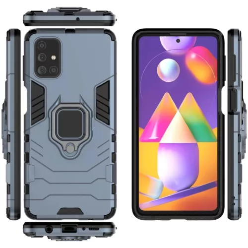 Armor Ring mágneses tok Samsung M31S kék-9111201914599 5 kép