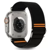 Tech-protect Nylon Slip Apple Watch (44 / 45 / 46 / 49 mm) Fekete szíj