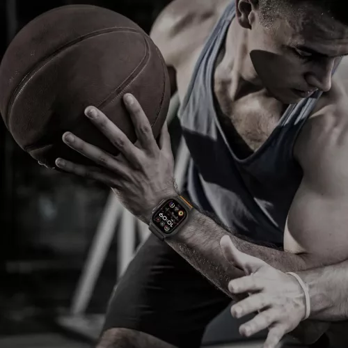 Tech-protect Nylon Slip Apple Watch (44 / 45 / 46 / 49 mm) Fekete szí-5906302368853 7 kép