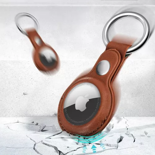 Tech-protect Naturalfit Apple Airtag 1 / 2 Barna-5906302368952 4 kép