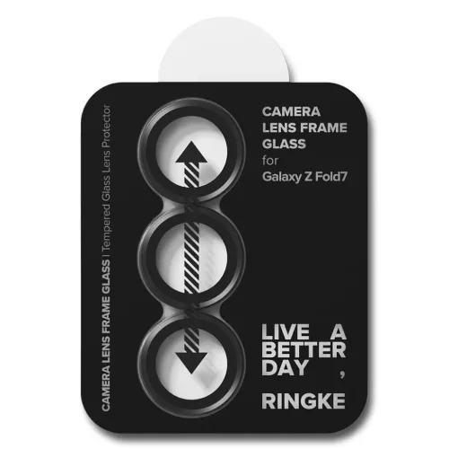 Ringke kamera keretvédő 2 db-os Galaxy Z Fold 7 fekete üvegfólia-8800293855484 4 kép