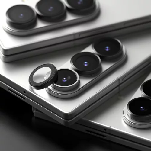 Ringke kamera keretvédő 2 db-os Galaxy Z Fold 7 fekete üvegfólia-8800293855484 5 kép