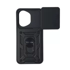   Honor 400 tok - Fekete Armor Camshield állvánnyal és kameravédővel