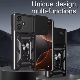 Honor 400 tok - Fekete Armor Camshield állvánnyal és kameravédőve- 2 kép