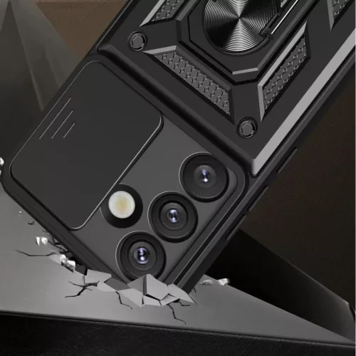 Honor 400 tok - Sötétkék Armor Camshield állvánnyal és kameravé- 2 kép