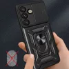 Honor 400 tok - Sötétkék Armor Camshield állvánnyal és kameravé- 5 kép