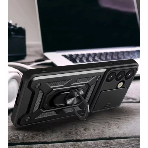 Honor 400 tok - Sötétkék Armor Camshield állvánnyal és kameravé- 6 kép
