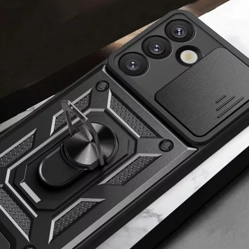 Honor 400 tok - Sötétkék Armor Camshield állvánnyal és kameravé- 7 kép