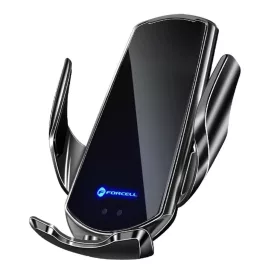  FORCELL autós tartó vezeték nélküli töltéssel automata érzékelővel + mágneses adapterekkel HS1 15W fekete