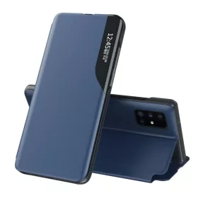 Eco Leather View Case intelligens fliptok Huawei P40 Lite E kék-9111201913899 1 kép