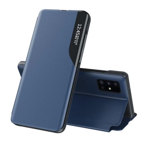 Eco Leather View Case intelligens fliptok Huawei P40 Lite E kék-9111201913899 1 kép
