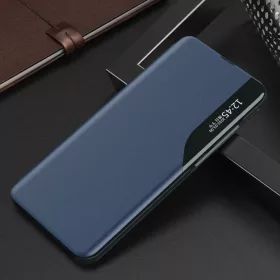 Eco Leather View Case intelligens fliptok Huawei P40 Lite E kék-9111201913899 2 kép