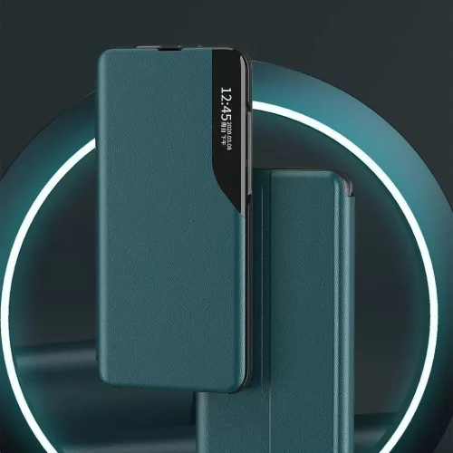 Eco Leather View Case intelligens fliptok Huawei P40 Lite E kék-9111201913899 3 kép
