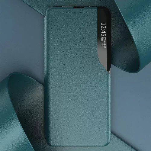 Eco Leather View Case intelligens fliptok Huawei P40 Lite E kék-9111201913899 7 kép