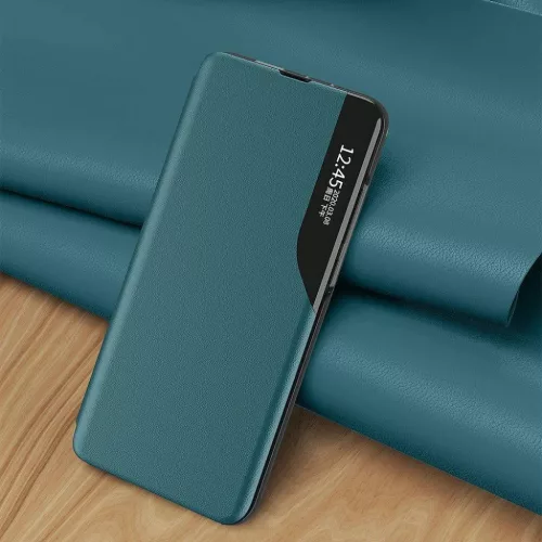 Eco Leather View Case intelligens fliptok Huawei P40 Lite E kék-9111201913899 8 kép