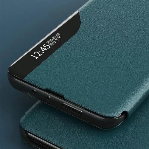 Eco Leather View Case intelligens fliptok Huawei P40 Lite E kék-9111201913899 9 kép