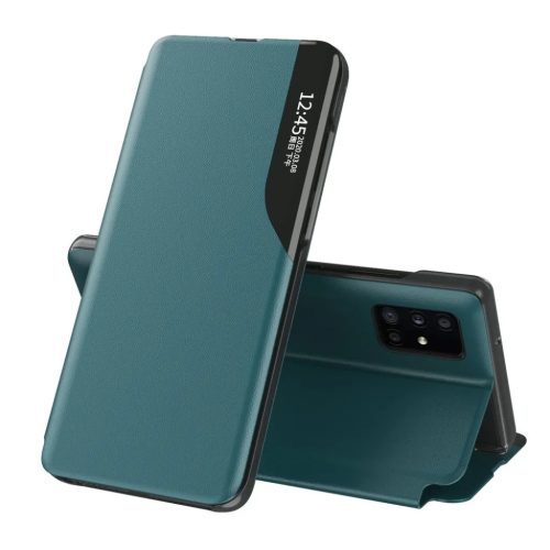 Huawei P40 Lite E zöld Eco Leather View Case intelligens fliptok-9111201913905 1 kép