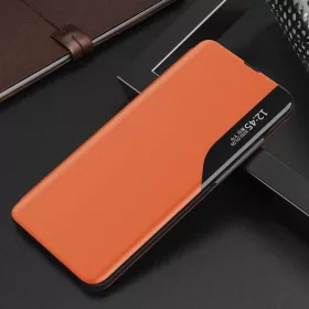 Eco Leather View Case intelligens fliptok Huawei P40 Lite E narancssá-9111201913912 2 kép