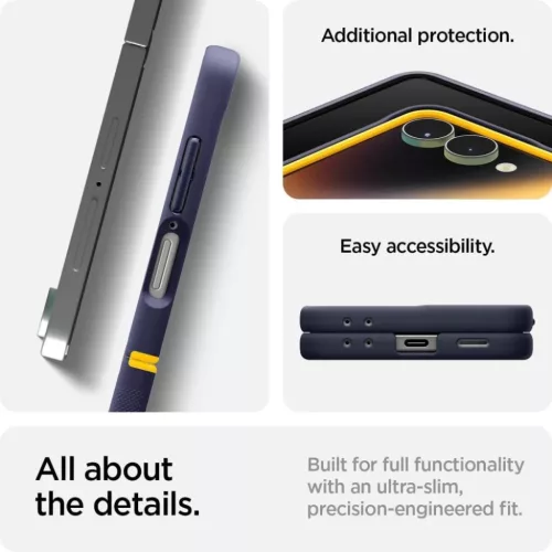  Samsung Galaxy Z Flip 7 KÉK ÁFONYA TENGERI Spigen Nano Pop Mag Mags-8800283303988 5 kép