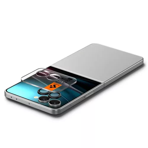  Samsung Galaxy Z Flip 7 fekete üvegfólia Spigen Optik Pro Hd Glas.t-8800283304213 5 kép