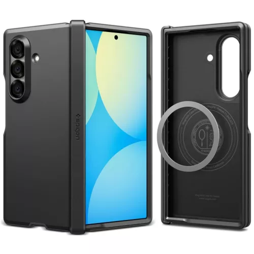  Samsung Galaxy Z Fold 7 Fekete Spigen Tough Armor Pro Mag Magsafe tok-8800283303841 9 kép
