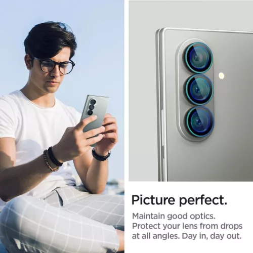  Samsung Galaxy Z Fold 7 fekete Spigen Optik Pro Hd Glas.tr „Ez Fit�-8800283304152 7 kép
